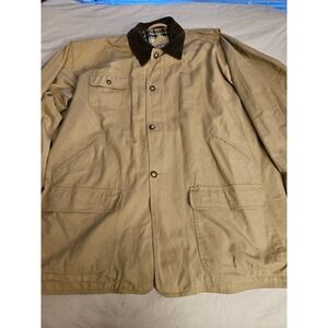 Boeing Jacket Mens XXL Beige Plaid Lining Full Botton Up‎ Boeing Vintage